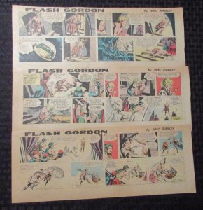 1967 FLASH GORDON Color Newspaper Strips by Mac Raboy LOT of 9 VG+ 1/15 - 3/26