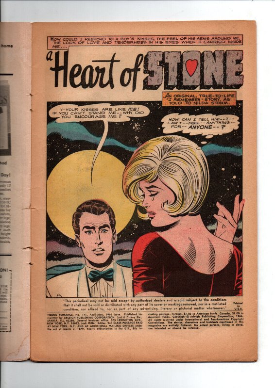 Young Romance #141 - Romance - DC Comics - 1966 - GD