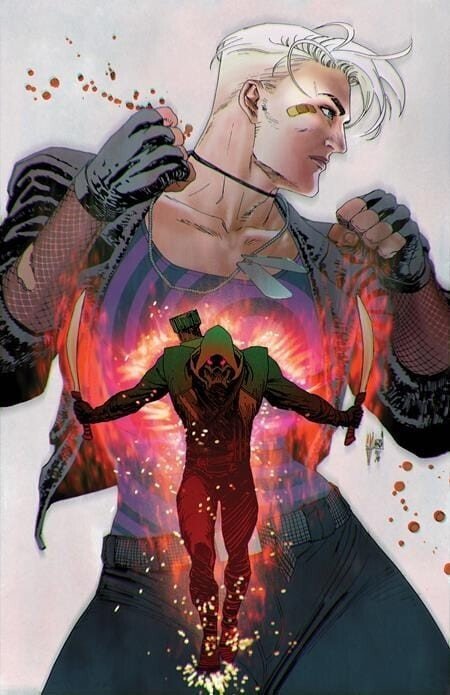 ABSOLUTE GREEN ARROW 1 ? COVER C MARCH CARD STOCK SIGNED PORNSAK PICHETSHOTE