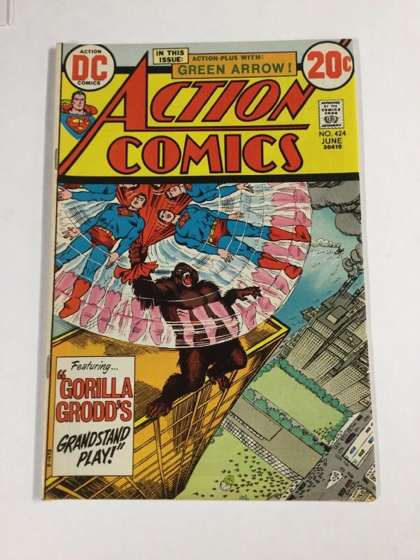 Action Comics 424 8.0 Vf Very Fine Dc Bronze Age