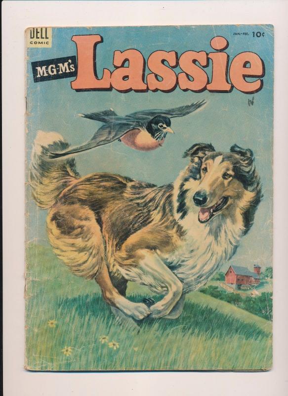 Dell Comics MGM's LASSIE #14 Good- 1954 (B21) 