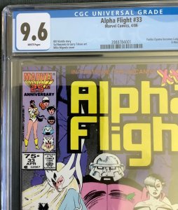 Alpha Flight #33 Newsstand Edition (1986) - CGC 9.6 1st app of Lady Deathstrike!