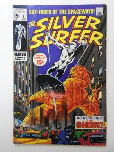 The Silver Surfer #8 (1969) 1st Appearance of The Ghost! Sharp VF- Condition!