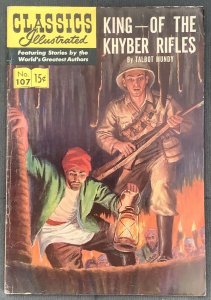Classics Illustrated #107 (1953, Gilberton) King of the Khyber Rifles. FN