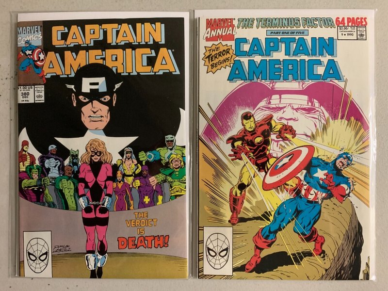 Captain America lot #331-380 + Annual Direct Marvel (avg 7.0) 42 diff (1987-'90)
