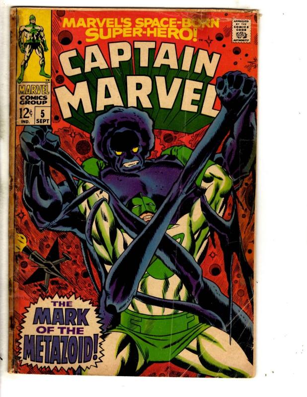 Captain Marvel # 5 GD Marvel Comic Book Avengers Kree Hulk Thor Iron Man RH1