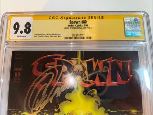 Spawn (1999) # 80 (CGC 9.8 SS WP) Signed Greg Capullo • Story Todd McFarlane