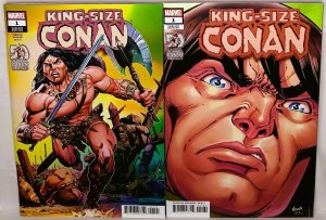 KING-SIZE CONAN #1 50 Years of Conan at Marvel Variant Covers Marvel Comics