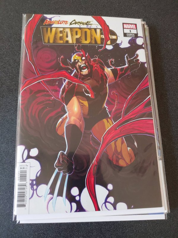 ​ABSOLUTE CARNAGE WEAPON PLUS #1 CODEX VARIANT NM
