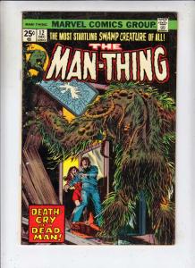 Man-Thing #12 (Jan-75) VF/NM- High-Grade Man-Thing