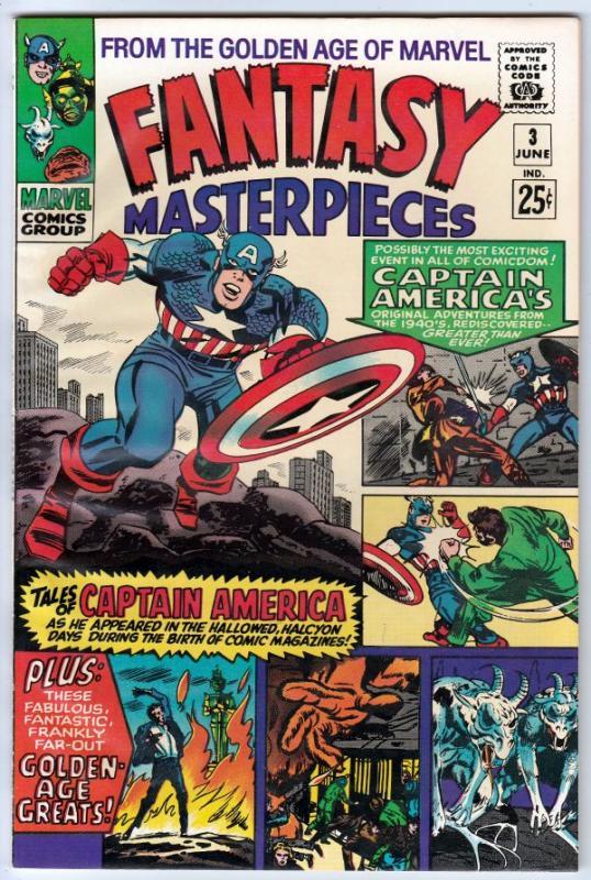 Fantasy Masterpieces #3 (Jun-66) NM/NM- High-Grade Golden-Age Captain America...