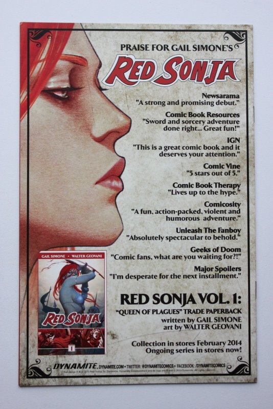 Red Sonja #6 (2013) Red Sonja NM