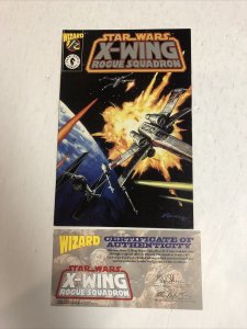 Star Wars X-Wing Rogue Squadron (1995) # 1/2 (NM) Platinum Silver Variant w/ COA