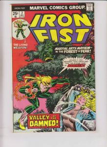 Iron Fist #2 FN chris claremont - john byrne - kung fu - bronze age marvel 1975