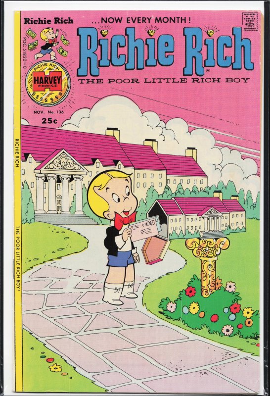 Richie Rich #136 (1975) Richie Rich