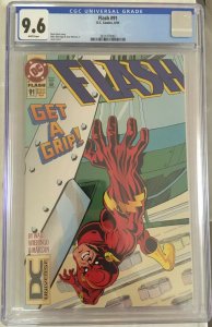 1ST BART ALLEN (IMPULSE) CAMEO Flash #91 RARE DC Universe Variant CGC 9.6 NM+