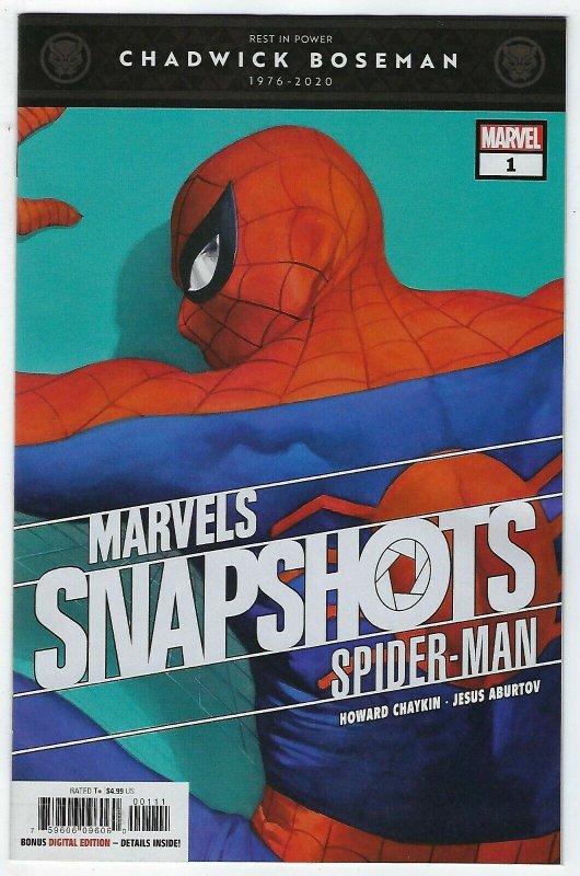 Marvels Snapshots Spider-Man # 1 Cover A NM Marvel Chadwick Boseman Tribute  | Comic Books - Modern Age, Marvel, Spider-Man, Superhero / HipComic