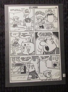 1966 SUMMER FUN #54 Stat Production Art FVF 6.5x10.5 Li'l Genius p.36