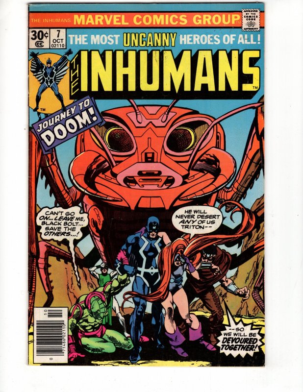 The Inhumans #7 JOURNEY TO DOOM! Gil Kane Cover & Art