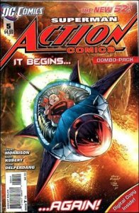 Action Comics (2011) 5-B Polybagged Andy Kubert Cover Combo Pack FN