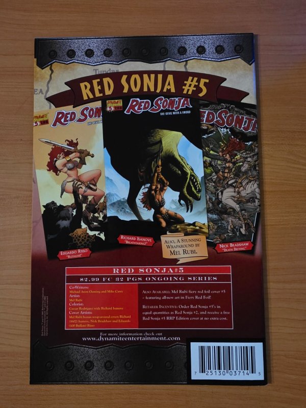 Red Sonja #4 Hammer Cover A ~ NEAR MINT NM ~ 2005 Dynamite Comics