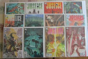 Justice #1-12 Complete Set VF to NM Batman Superman DC Comics Alex Ross 2005 