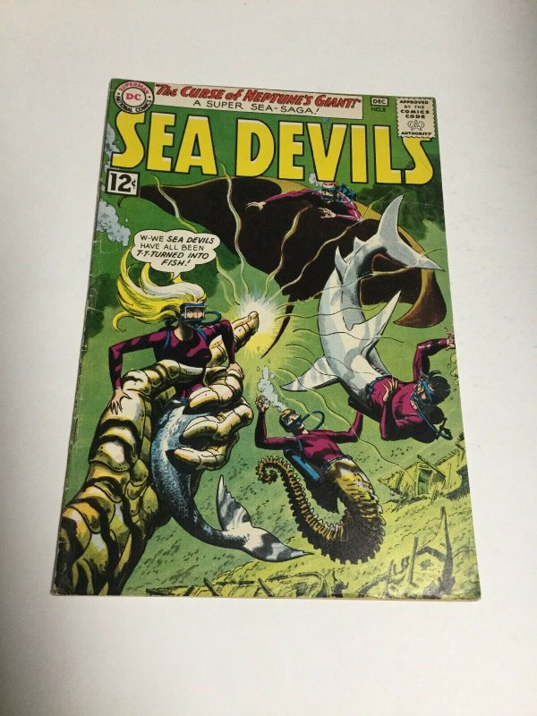 Sea Devils 8 Fn- Fine- 5.5 DC Comics Silver Age