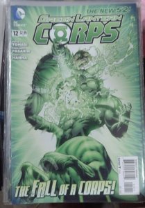 GREEN LANTERN CORPS  # 12  2012 DC   new 52    the alpha war  fall out