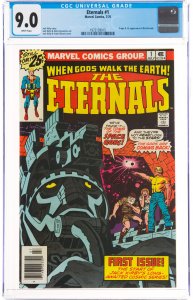 The Eternals #1 (Marvel, 1976) CGC VF/NM 9.0 White pages. Origin and first ap...