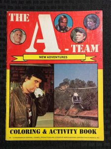 1984 THE A-TEAM Coloring & Activity Book VG+ 4.5 New Adventures UNUSED