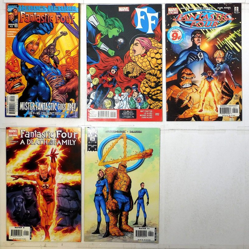 Fantastic Four Lot 5 #3, 60, Death Family 1, FF 12, Knights 4 26 Marvel Comics
