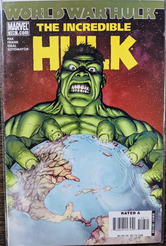 Incredible Hulk #106 (2007) WORLD WAR HULK - LOW PRINT