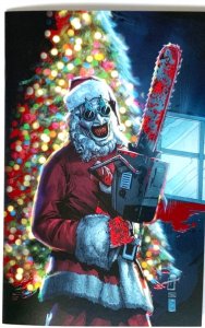 SILENT NIGHT VIOLENT NIGHT ART THE CLOWN “EMBOSSED/VARNISHED’’ VARIANT W/COA NM.