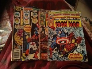 Marvel Double Feature 1 5 12 15 16 Bronze Age Iron Man Captain America Red Skull