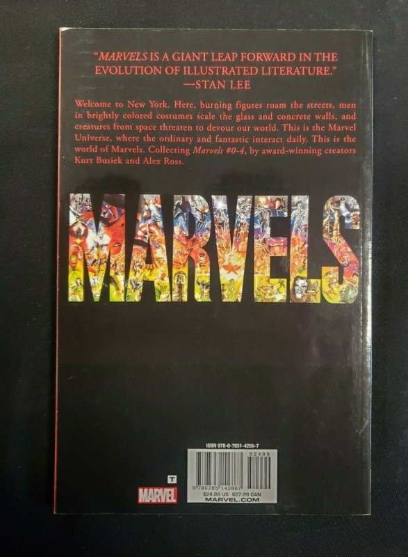 MARVELS (VF) TPB, SOFTCOVER, FIRST PRINTING, 2ND EDITION, ALEX ROSS 2018