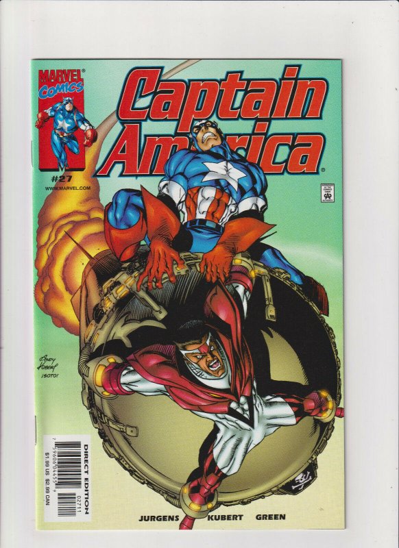 Captain America #27 NM- 9.2 Marvel Comics 2000 The Falcon app.