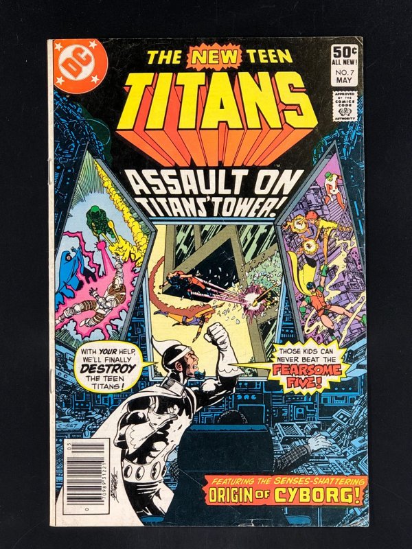 The New Teen Titans #7 (1981) Origin of Cyborg, Death of Silas Stone