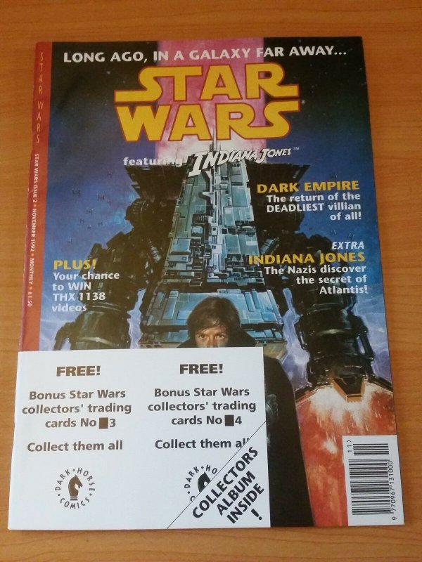 Star Wars Magazine #2 ~ VERY FINE - NEAR MINT NM ~ 1992 WITH TRADING CARDS!