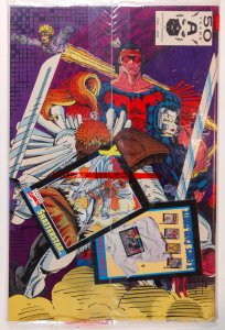 X-Force #1 (1991) Polybagged Negative UPC - Shatterstar Card