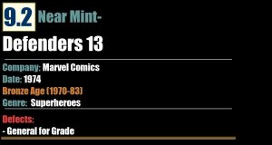 Defenders 13 (1974) NM- Bronze Age Marvel Comics