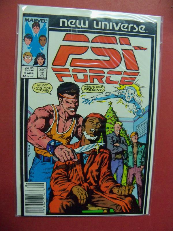 PSI FORCE NEW UNIVERSE #6   (9.0 to 9.4 or better)  MARVEL COMICS