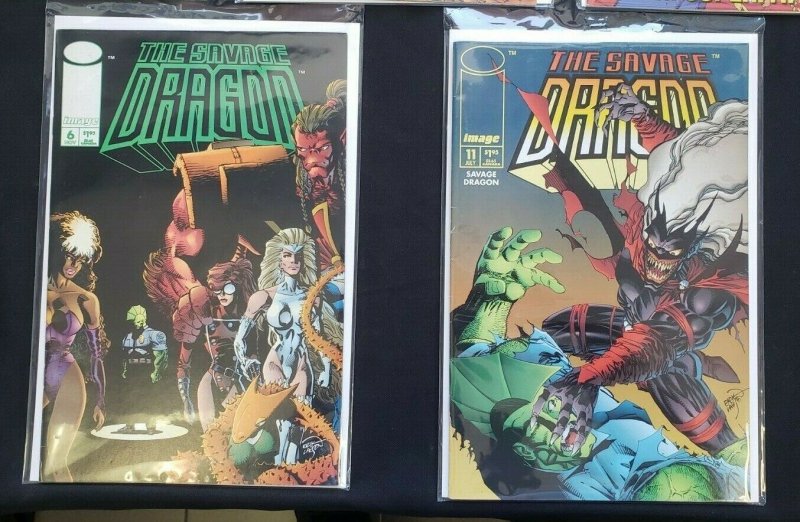 SAVAGE DRAGON 5PC (VF) VS SAVAGE MEGATON MAN, SAVAGE BRAWL, BORN AGAIN 1992-94