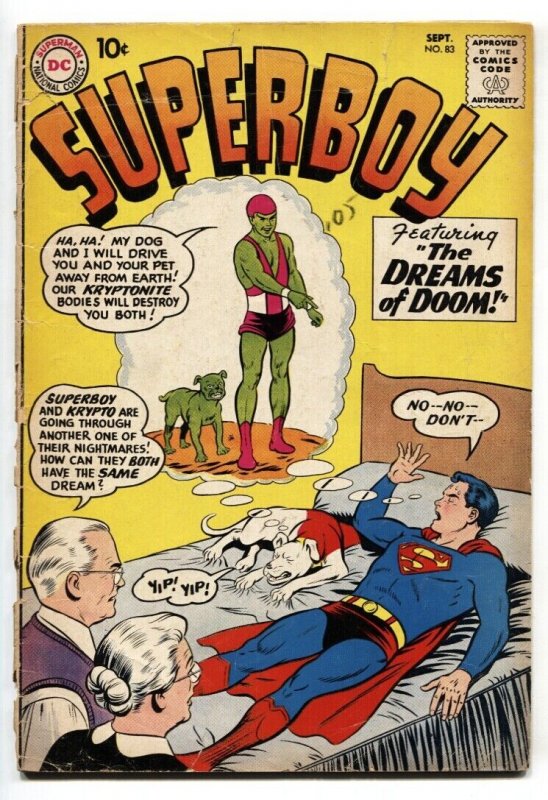 SUPERBOY #83 1st appearance of Kryptonite Kid 1960-DC