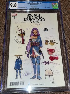 Demon Days X-Men 1, Momoko Design 1:500 Variant Cover, CGC Graded 9.8