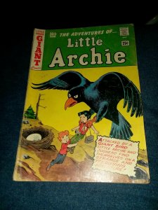 Adventures Of Little Archie 36 mlj comics 1965 silver age scifi Giant Bird Cover