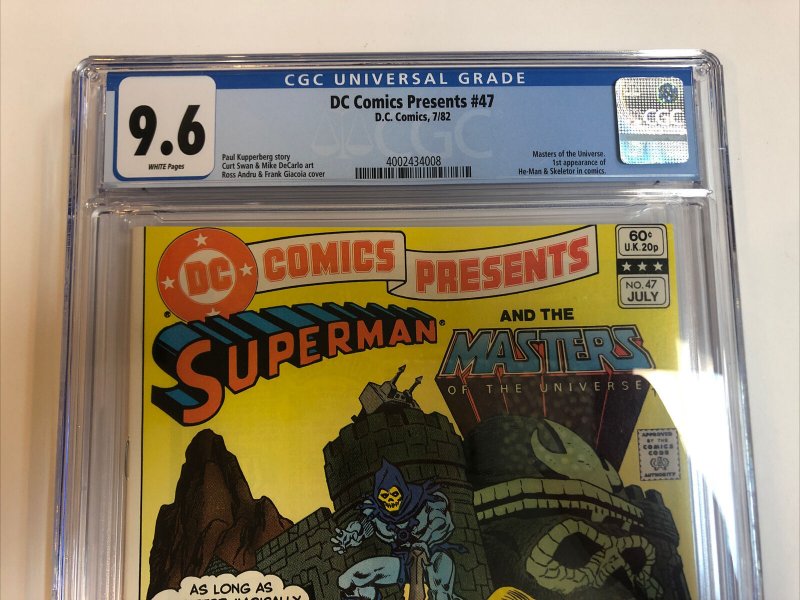 DC Comics Presents (1982) # 47 (CGC 9.6) 1st App He-Man Master Of The Universe