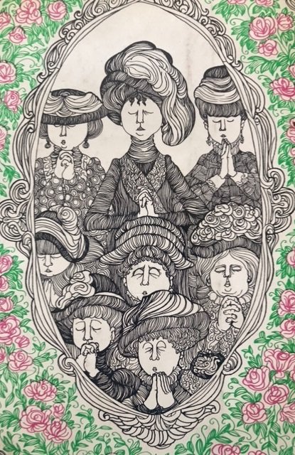 Closure your eyes when praying, Hudson, 1968