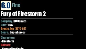 Fury of Firestorm 2 (1982) FN Bronze Age DC Comics