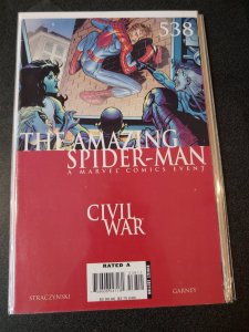 ​AMAZING SPIDER-MAN #538 CIVIL WAR ISSUE VF