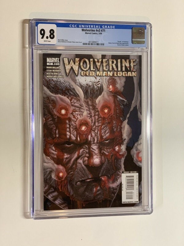 Wolverine 71 cgc 9.8 old man logan 2009 marvel 